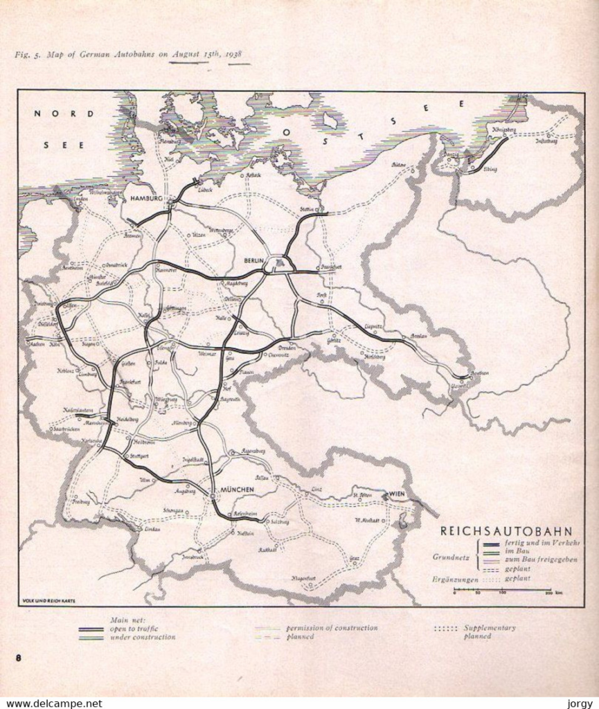 Reichsautobahnen von 1938